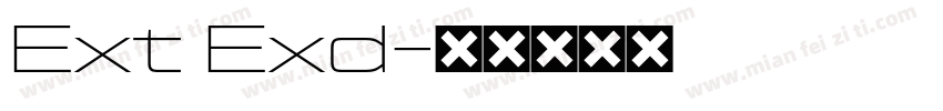 Ext Exd字体转换